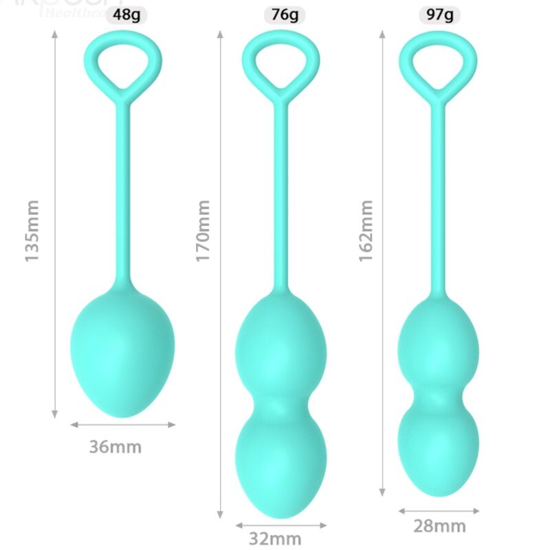 Comprar Armony Anabiosis Pesas Vaginales 3 Niveles Verde – Mejora Del Bienestar Personal Con Diseño Ergonómico-Noxtic