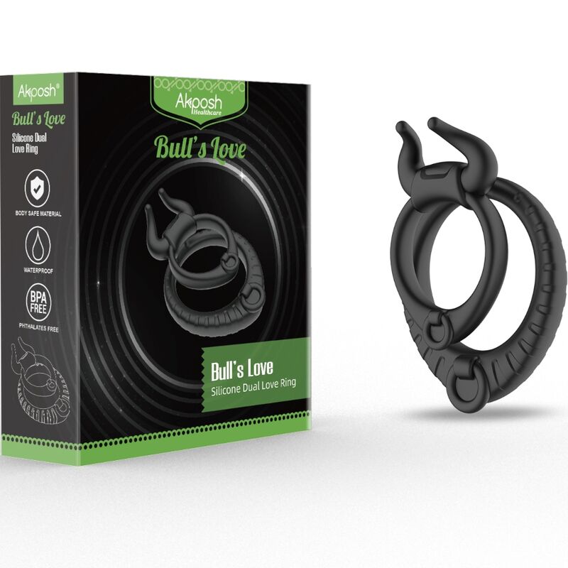 Comprar ARMONY Bull's Pasión Anillo Negro – Diseño Ergonómico Con Silicona Médica Para Máxima Comodidad-Noxtic