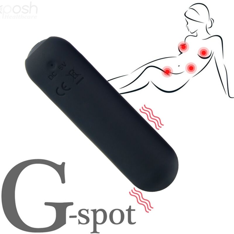 Comprar ARMONY Splash Joie Bala Vibradora Negra – Vibrador Recargable Con 10 Modos De Vibración-Noxtic