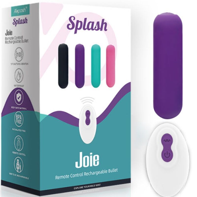 Comprar ARMONY Splash Joie Bala Vibradora – Silicona Médica Con Control Remoto Y 10 Vibraciones-Noxtic