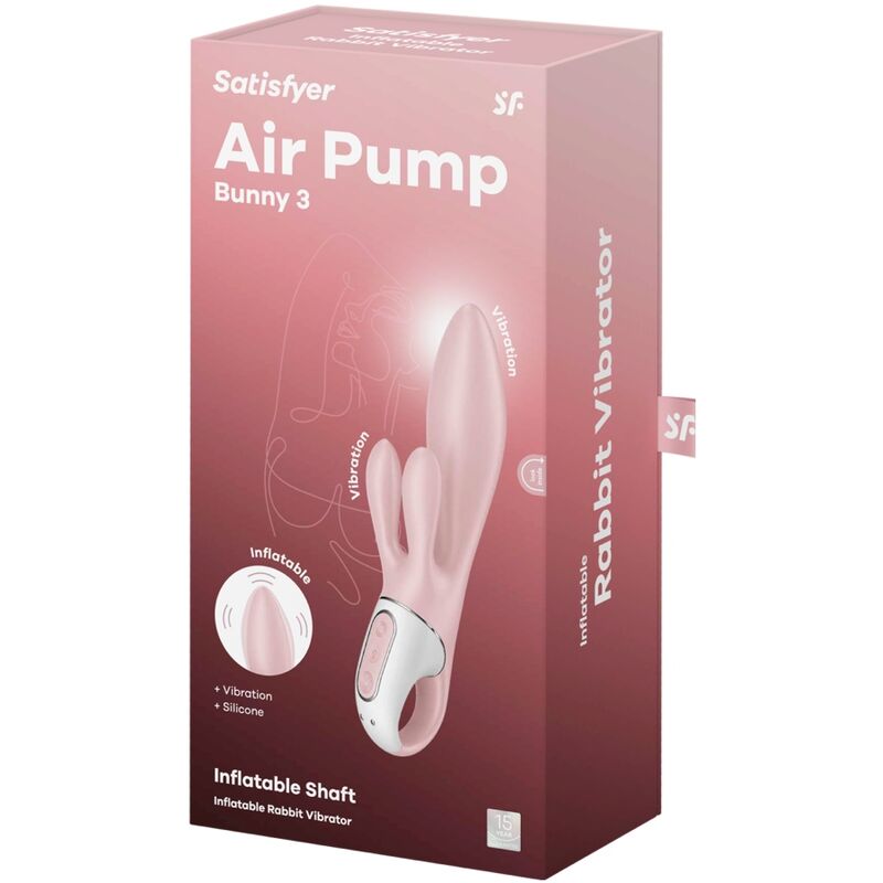Comprar Satisfyer Air Pump Bunny – Vibrador Inflable Con Diseño Personalizado Para Placer Único-Noxtic