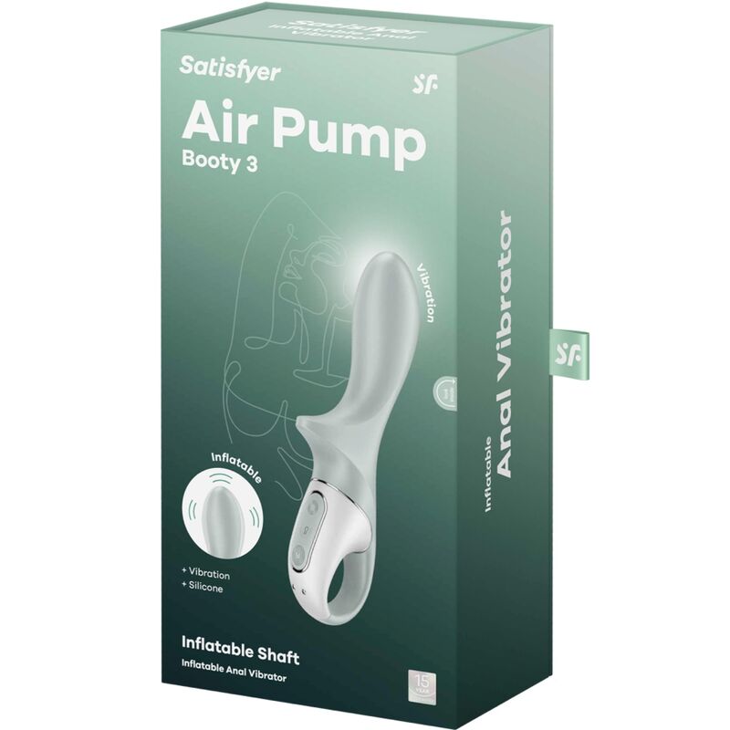 Comprar Satisfyer Air Pump Booty 3 – Vibrador Anal Inflable Con Ajuste Personalizable-Noxtic