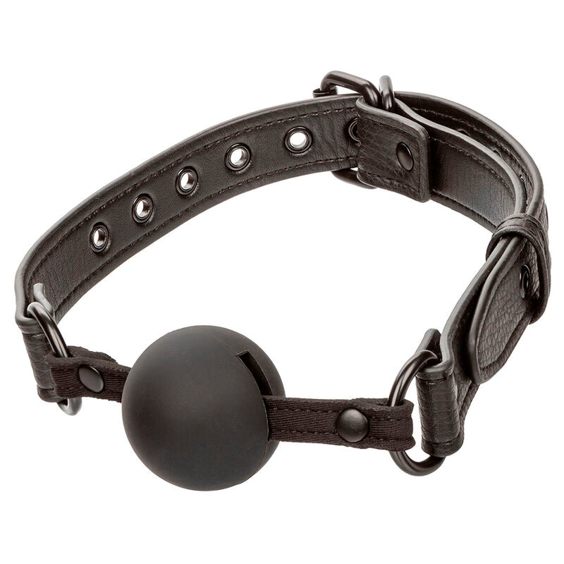 Comprar CALEXOTICS Nocturnal Mordaza De Bola Silicona Negra – Diseño Ergonómico Para Placer Sensorial-Noxtic