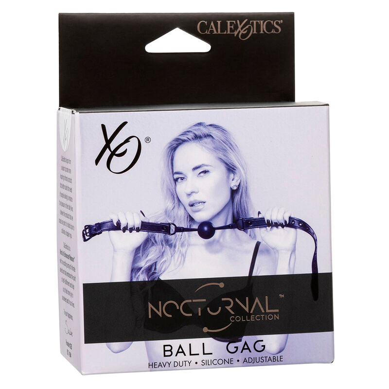 Comprar CALEXOTICS Nocturnal Mordaza De Bola Silicona Negra – Diseño Ergonómico Para Placer Sensorial-Noxtic