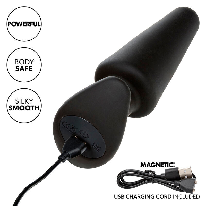 Comprar Calexotics Rock Bottom Plug Anal Cónico – Juguete De Silicona Médica Con 10 Funciones De Vibración-Noxtic
