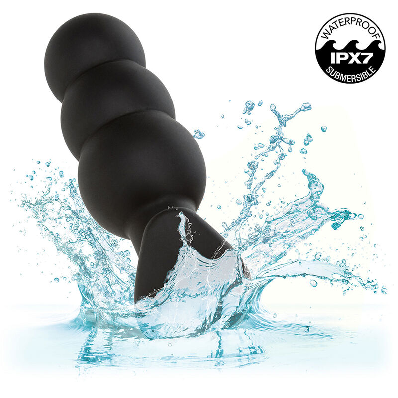 Comprar Calexotics Rock Bottom Plug Anal Con Cuentas – Juguete De Silicona Con 10 Funciones De Vibración-Noxtic