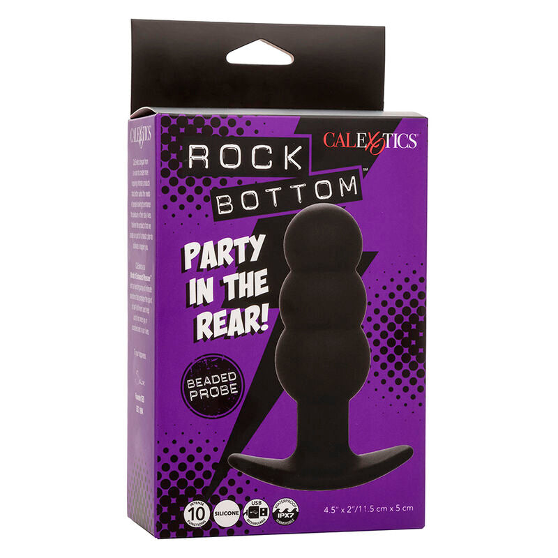 Comprar Calexotics Rock Bottom Plug Anal Con Cuentas – Juguete De Silicona Con 10 Funciones De Vibración-Noxtic