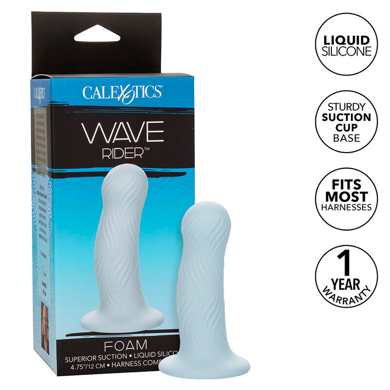 Comprar CALEXOTICS Wave Rider Plug Anal Espuma Azul – Diseño Ergonómico Para Placer Confortable-Noxtic