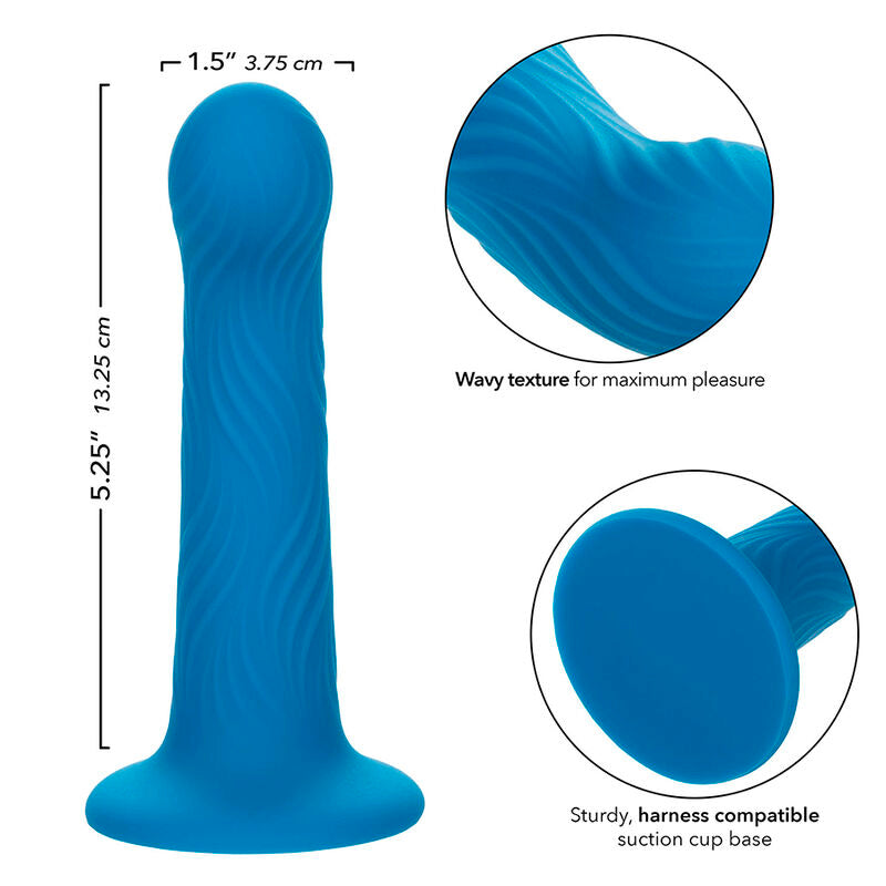 Comprar CALEXOTICS Wave Rider Ripple Plug Anal Azul – Diseño Ergonómico Para Placer Confortable-Noxtic