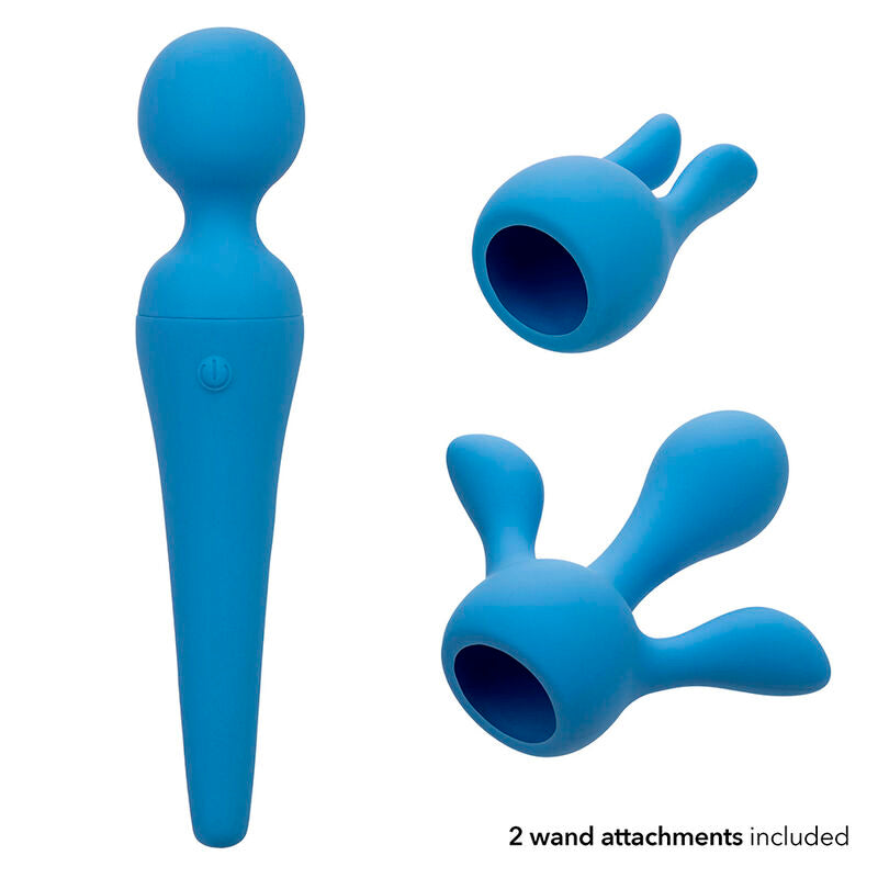Comprar Calexotics Couture Kit Vibrador Wand 10 Vibraciones Azul – Dispositivo Versátil Con Diseño Elegante Para Placer Personal-Noxtic