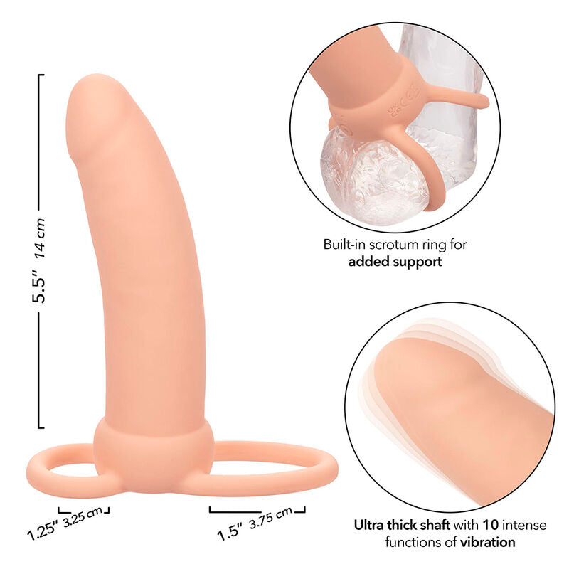 Comprar CALEXOTICS Maxx Doble Penetrador Grueso – Juguete Erótico Con 10 Vibraciones Para Placer Intenso-Noxtic
