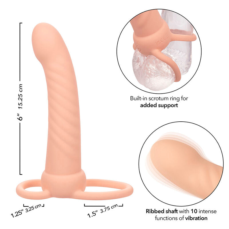 Comprar CALEXOTICS Doble Estimulador Acanalado – 10 Modos De Vibración Para Placer Personalizado-Noxtic