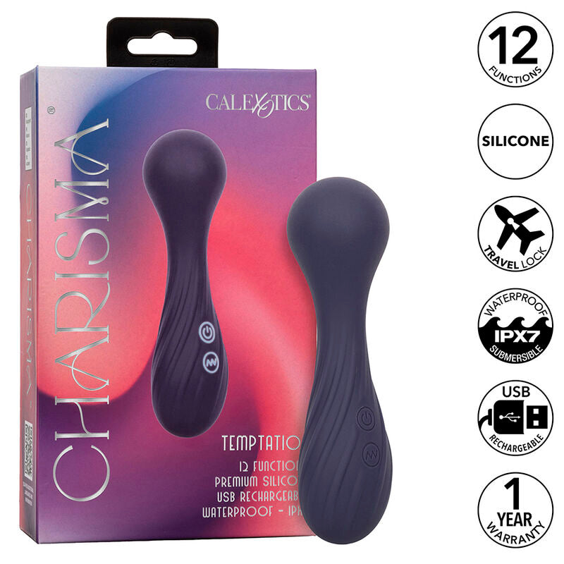 Comprar CALEXOTICS Charisma Temptation – Masajeador Con 12 Funciones Y Diseño Elegante En Silicona Médica-Noxtic