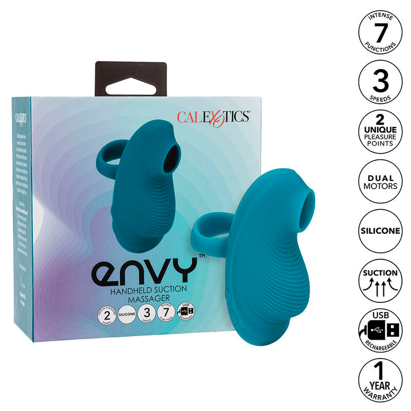 Comprar CALEXOTICS Envy Masajeador De Bola Rodante Azul – 7 Vibraciones Para Una Experiencia Sensual Única-Noxtic