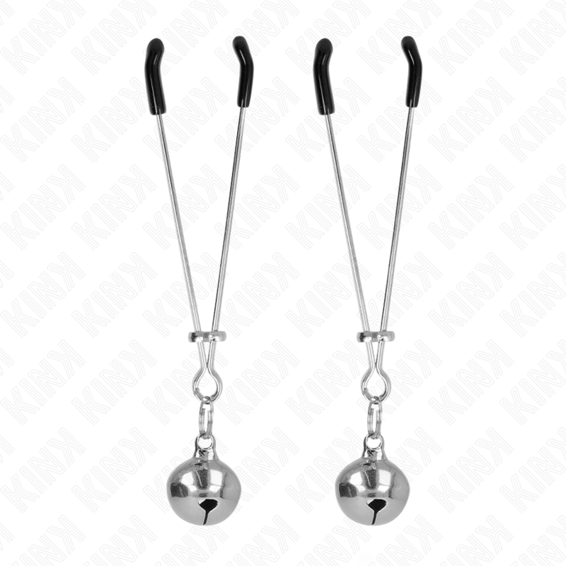 Comprar KINK Pinzas Para Pezones Con Cascabel Plateado – Diseño Elegante Para Estimulación Sensitiva-Noxtic