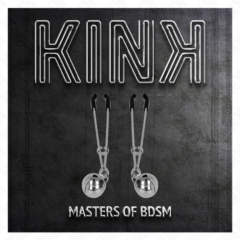 Comprar KINK Pinzas Para Pezones Con Cascabel Plateado – Diseño Elegante Para Estimulación Sensitiva-Noxtic