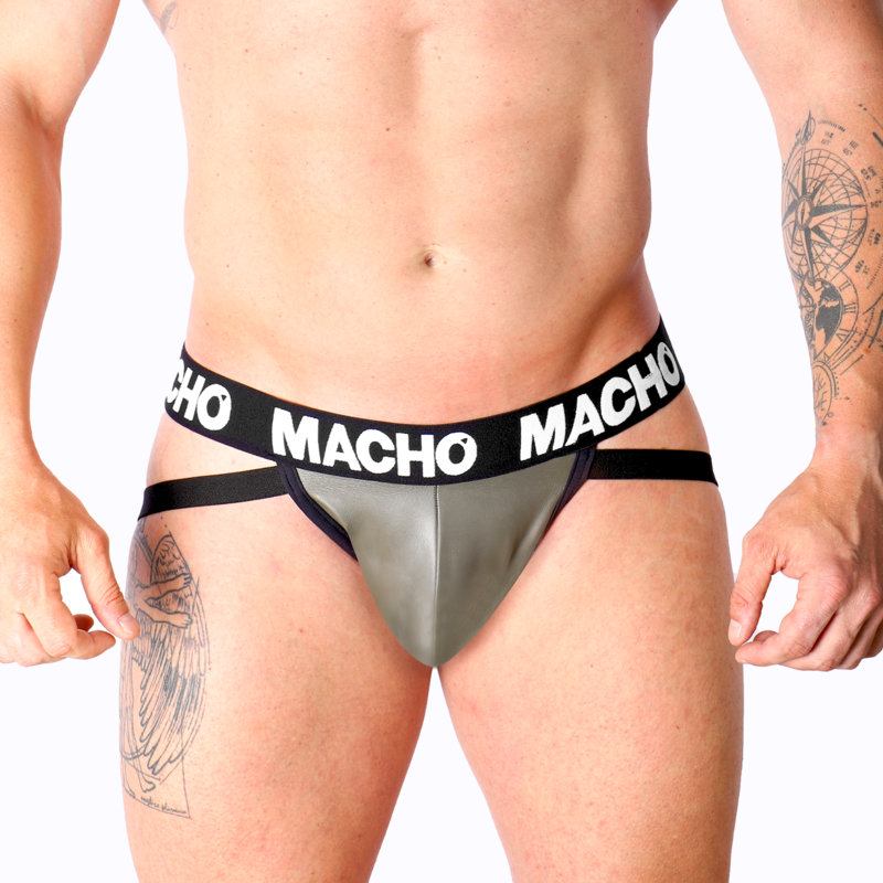 Comprar MACHO Jock Cuero Gris Beige XL – Diseño Ergonómico Para Comodidad Y Estilo-Noxtic