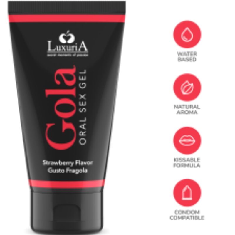 Comprar INTIMATELINE LUXURIA Gola Gel Oral Fresa 50 ML – Gel Comestible Con Sabor Atractivo Para Disfrute Sensorial-Noxtic