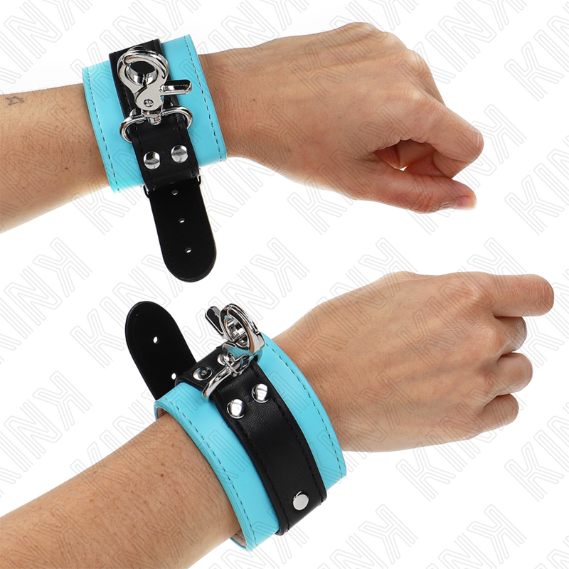 Comprar KINK Muñequeras Con Cierre Premium Negro Azul – Ajuste Perfecto Para Comodidad Y Control-Noxtic