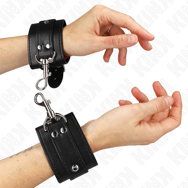Comprar KINK Muñequera Estilo Mazmorras Con Cerradura Negra – Ajustable Para Comodidad y Estilo-Noxtic