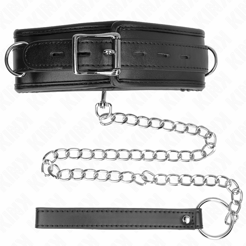 Comprar KINK Collar Con Correa Esponja Imitación Cuero Modelo 3 – Diseño Ajustable Para Libertad Sensual-Noxtic