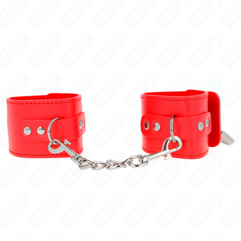 Comprar KINK Muñequeras Con Cierre Candado Rojo – Diseño Ajustable Para Libertad Sensorial-Noxtic
