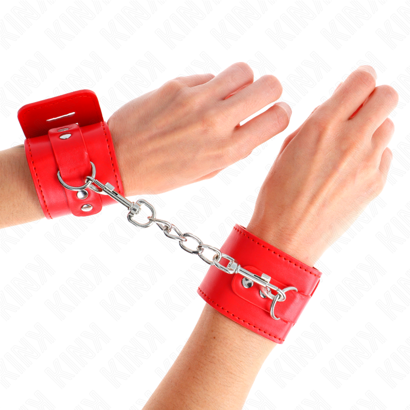 Comprar KINK Muñequeras Con Cierre Candado Rojo – Diseño Ajustable Para Libertad Sensorial-Noxtic
