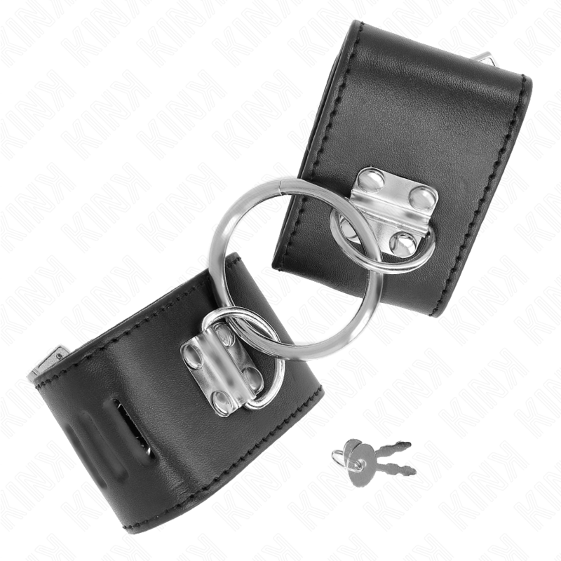 Comprar KINK Muñequeras Fijas Con Anilla Y Cierre Candado Negro – Diseño Ajustable Para Mayor Comodidad Y Estilo-Noxtic