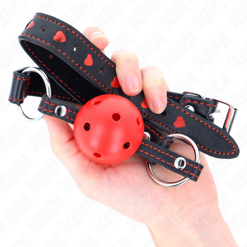 Comprar KINK Mordaza De Bola 4.5 Cm Roja – Diseño Hueco Para Experiencias Sensitivas-Noxtic