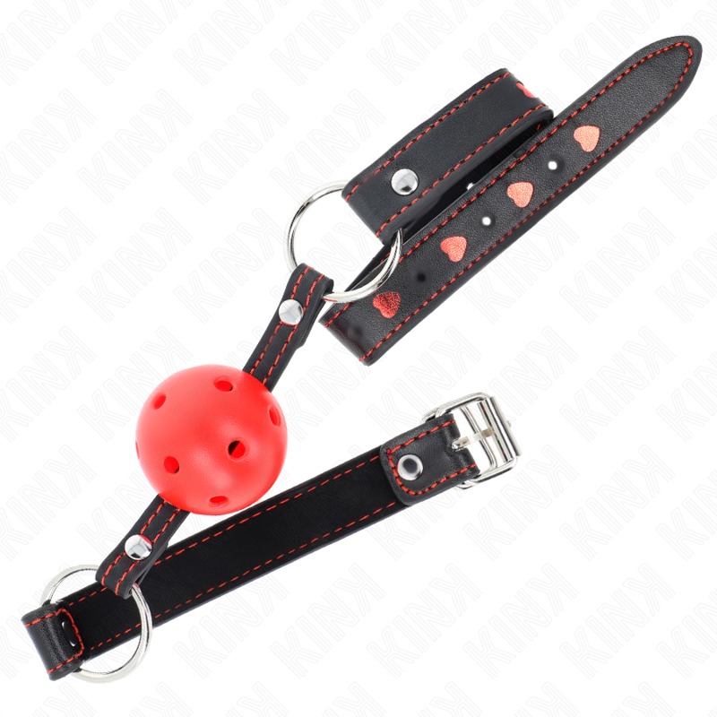 Comprar KINK Mordaza De Bola 4.5 Cm Roja – Diseño Hueco Para Experiencias Sensitivas-Noxtic