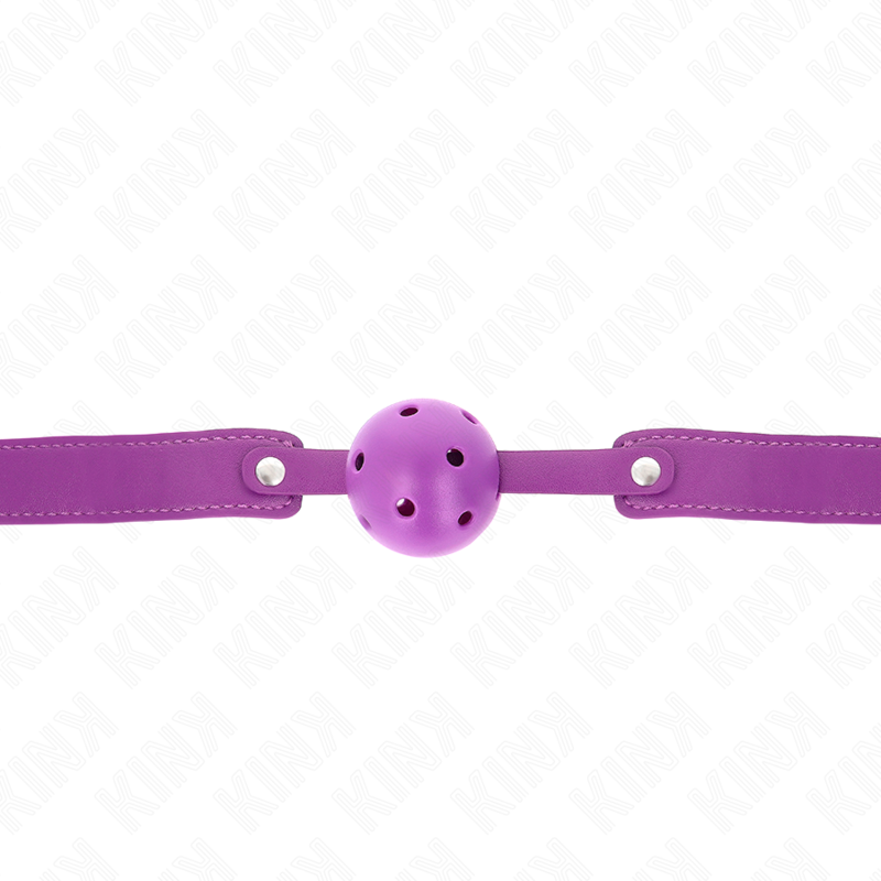 Comprar KINK Mordaza De Bola Transpirable Morado – Diseño Ergonómico Para Placer Confortable-Noxtic