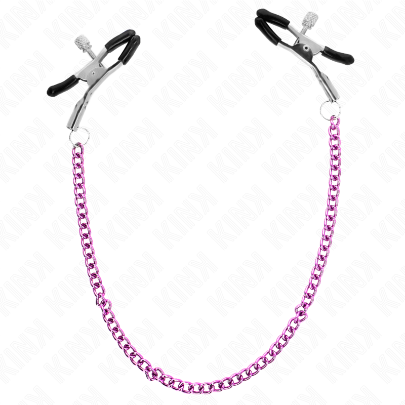 Comprar KINK Pinzas Para Pezones Con Cadena Violeta 30 Cm – Estimulación Sensorial Elegante Para Momentos Únicos-Noxtic