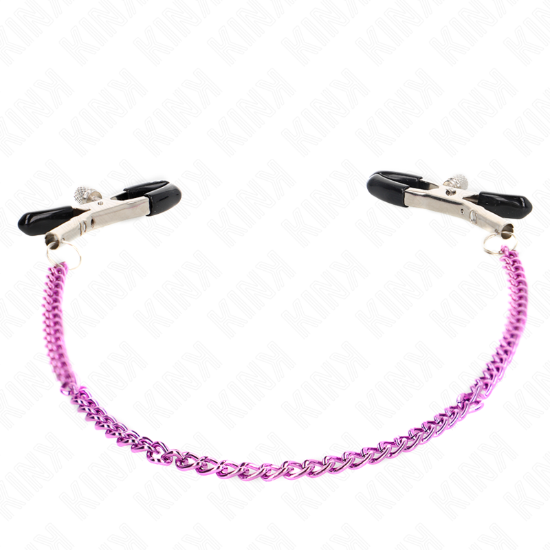 Comprar KINK Pinzas Para Pezones Con Cadena Violeta 30 Cm – Estimulación Sensorial Elegante Para Momentos Únicos-Noxtic