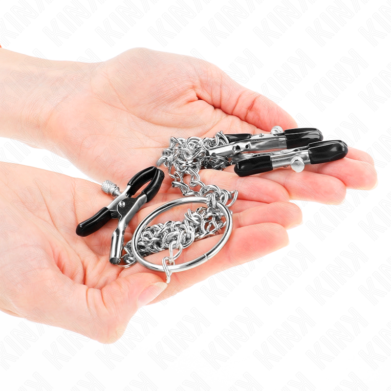 Comprar KINK Pinzas Para Pezones Y Clítoris Con Cadena 30 Cm Modelo 2 – Diseño Estético Para Exploración Sensorial-Noxtic