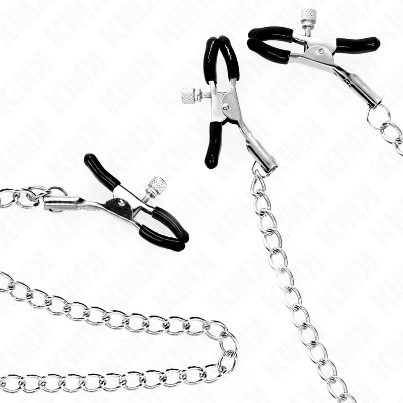 Comprar KINK Pinzas Para Pezones Y Clítoris Con Cadena 30 Cm Modelo 2 – Diseño Estético Para Exploración Sensorial-Noxtic