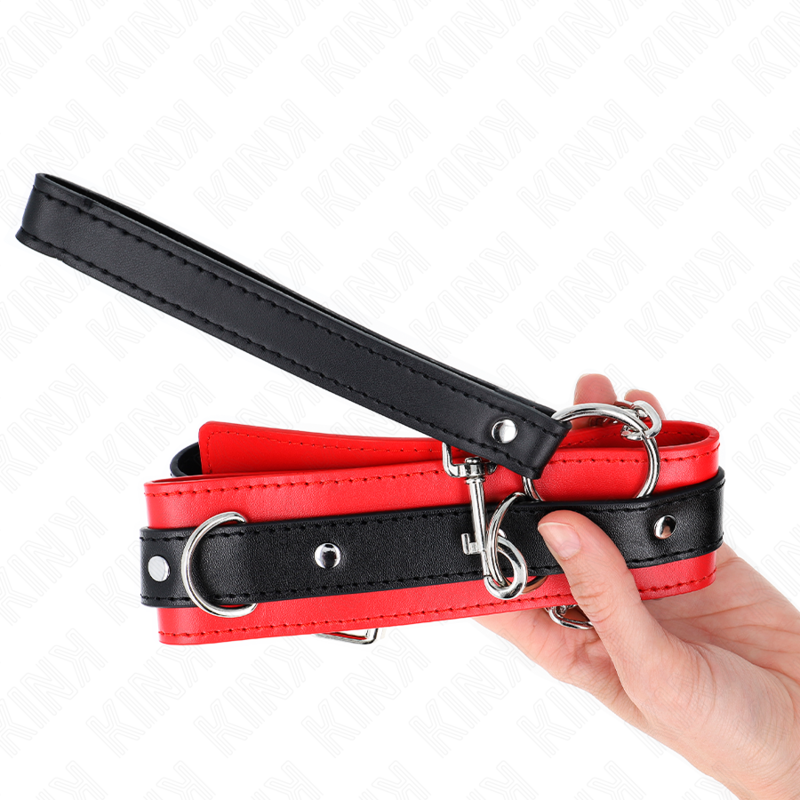 Comprar KINK Collar Con Correa Rojo – Diseño Elegante Para Control Y Libertad Sensorial-Noxtic