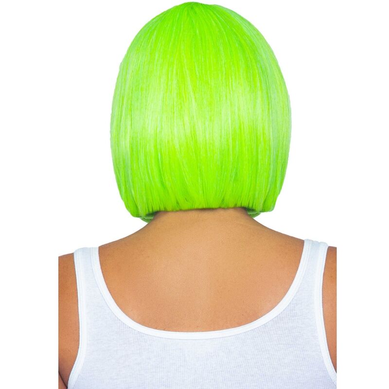 Comprar LEG AVENUE Peluca Bob Fluorescente Verde Neon – Estilo Audaz Con Corte Moderno Para Fiestas Y Eventos-Noxtic