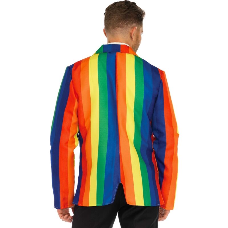 Comprar LEG AVENUE Traje Blazer Con Corbata Arcoíris – Conjunto Vibrante Para Celebraciones Divertidas-Noxtic