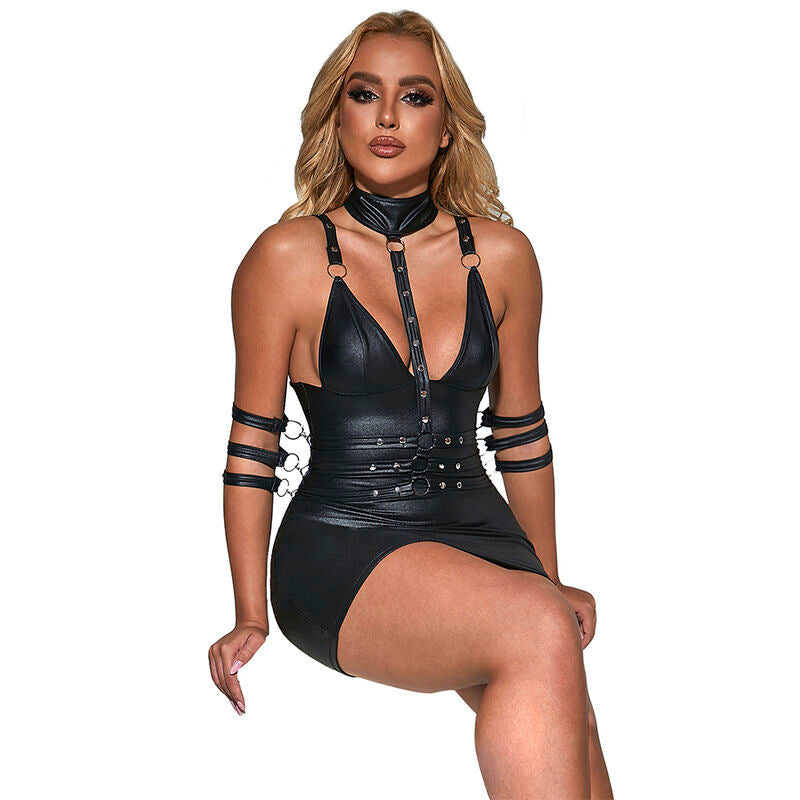 Comprar SUBBLIME Vestido Bondage Cuero Negro S M – Diseño Elegante Para Sentirse Poderosa-Noxtic