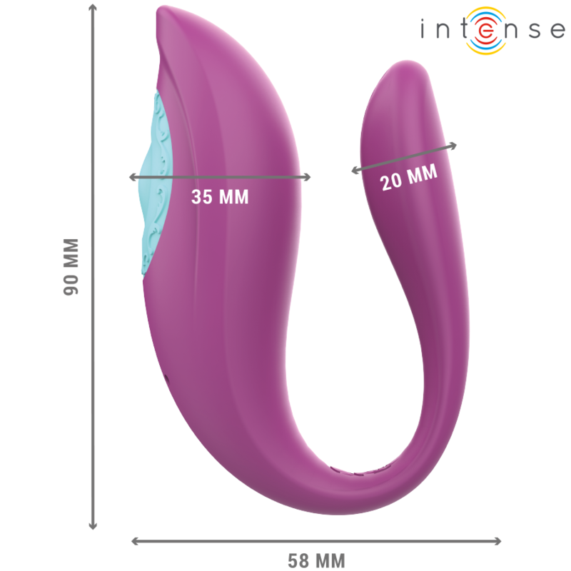 Comprar INTENSE Annie Estimulador Morado – Vibrador Con Control Remoto Y Diseño Elegante-Noxtic