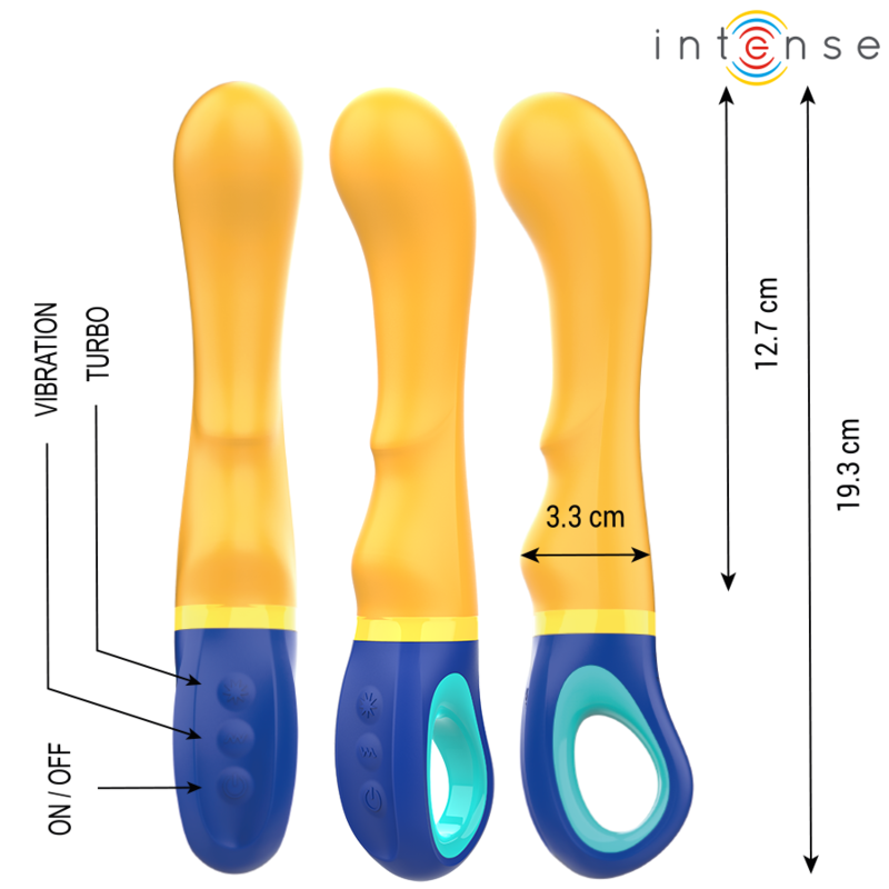 Comprar Intense Shaggy Vibrador Amarillo – Estimulador Innovador Con Diseño Ergonómico-Noxtic