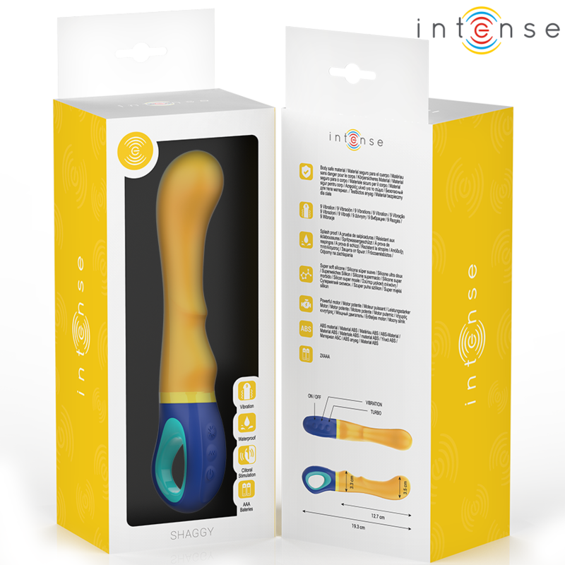 Comprar Intense Shaggy Vibrador Amarillo – Estimulador Innovador Con Diseño Ergonómico-Noxtic