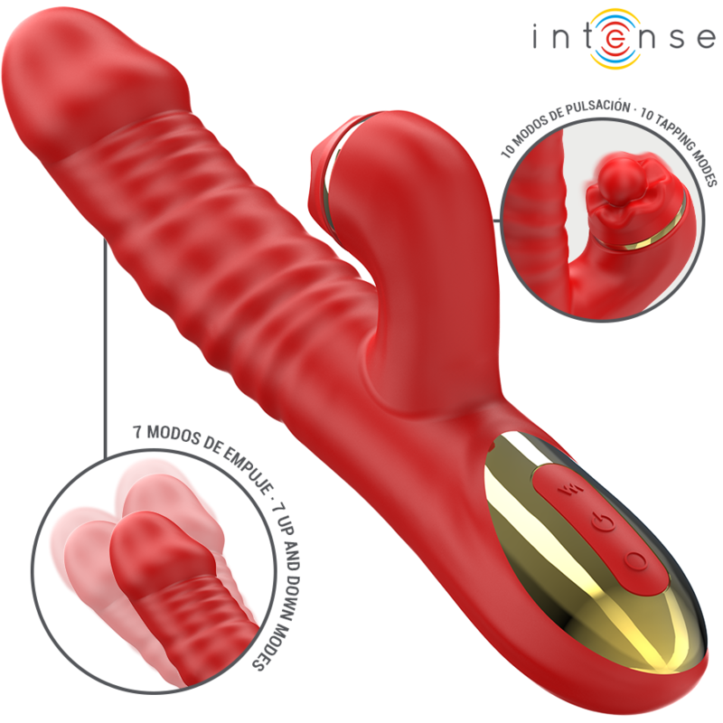 Comprar INTENSE Thalia Vibrador Rojo – Estimulador Multifuncional Con Diseño Ergonómico-Noxtic