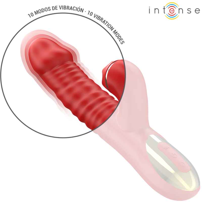 Comprar INTENSE Thalia Vibrador Rojo – Estimulador Multifuncional Con Diseño Ergonómico-Noxtic