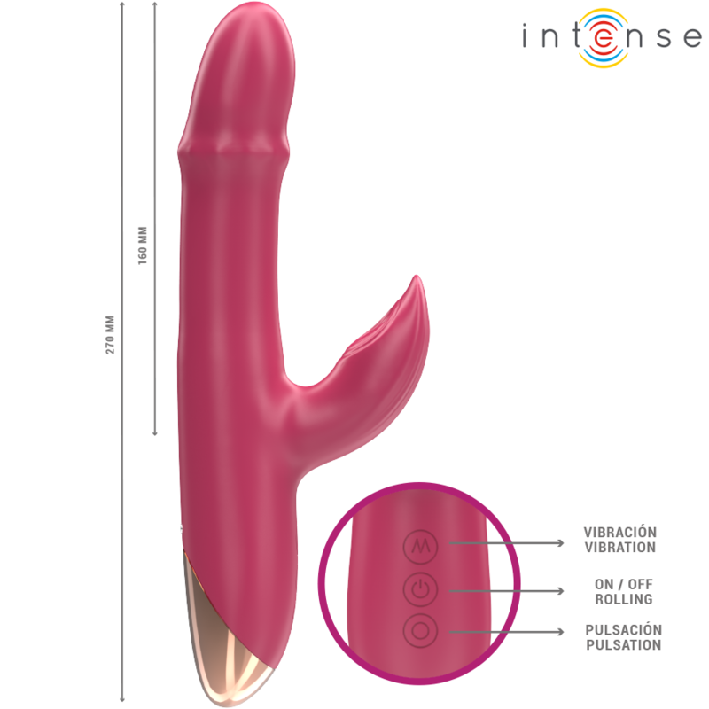Comprar INTENSE Chloe Vibrador Multifunción 3 En 1 Rojo – Diseño Versátil Para Placer Personalizado-Noxtic