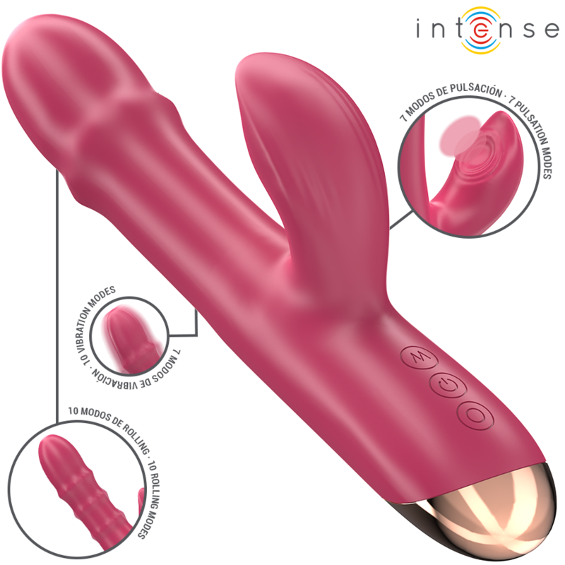 Comprar INTENSE Chloe Vibrador Multifunción 3 En 1 Rojo – Diseño Versátil Para Placer Personalizado-Noxtic