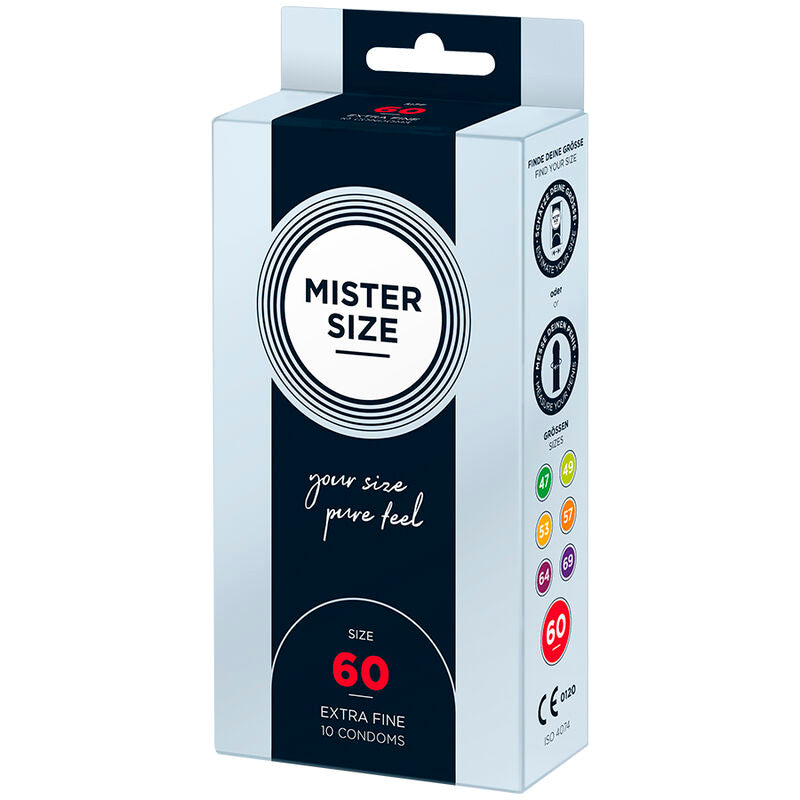 Comprar Mister Size Preservativos Talla XL 60 Mm – Preservativos Con Diseño Para Máxima Comodidad-PRESERVATIVOS-Noxtic