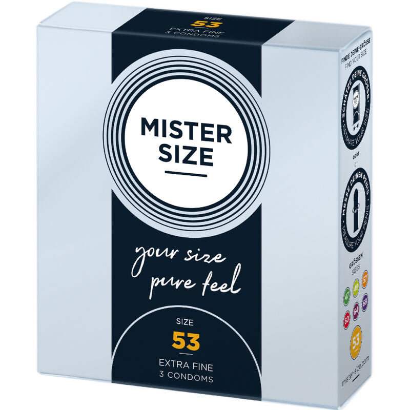 Comprar Mister Size Preservativos Talla M 53 Mm 3 Unidades – Diseño Confortable Para Placer Seguro-PRESERVATIVOS-Noxtic