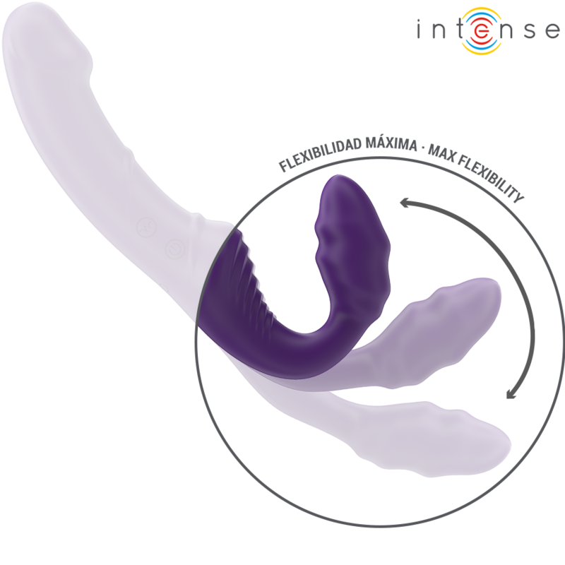 Comprar INTENSE Jill Vibrador Doble 20 CM Violeta – Diseño Control Remoto Para Experiencia Única-Noxtic