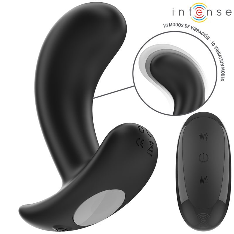 Comprar INTENSE Chandler Plug Anal Negro – Plug Con 10 Vibraciones Y Control Remoto Para Placer Personalizado-Noxtic